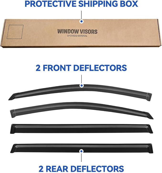 Window Visors Rain Guards Shield - Image 5