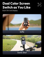 Action Camera 4K 20MP, Dual Use Action Camera and Dash Cam, Waterproof - Image 6