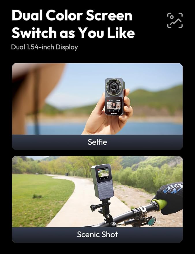 Action Camera 4K 20MP, Dual Use Action Camera and Dash Cam, Waterproof - Image 6