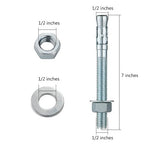 1/2x7" 50Pcs Inch Standard Fasteners - Image 2