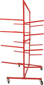 KUAFU Mobile Bumper Storage Rack w/Adjustable Shelving Auto Body Parts - Image 7