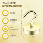 Neosmuk Magnetic Hooks, Cruise Ship Essentials, 40lb+ Heavy Duty Magnetic Hooks - Image 5