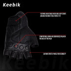 Goatskin Leather Motorcycle Motorbike Powersports Racing Gloves Reflective - Image 3