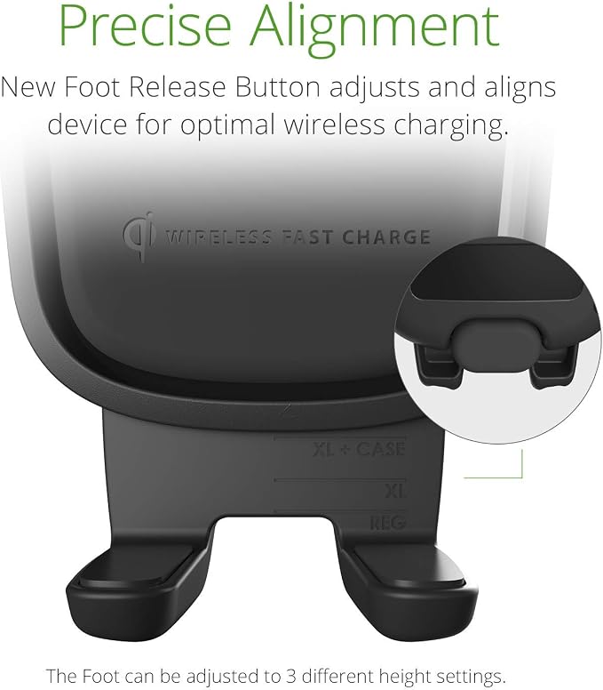 iOttie Car Charger Easy One Touch Wireless 2 Qi Charging CD Slot + Air Vent - Image 5