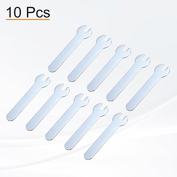 HARFINGTON 10pcs Small Wrench Open End Wrench 5.5x66x1.5mm Metric U-Shaped - Image 3