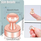 22 Pack Fridge Magnets, Rose Gold Strong Magnets - Image 3
