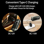 Tire Inflator Portable Air Compressor: Cordless Air Pump - Image 4