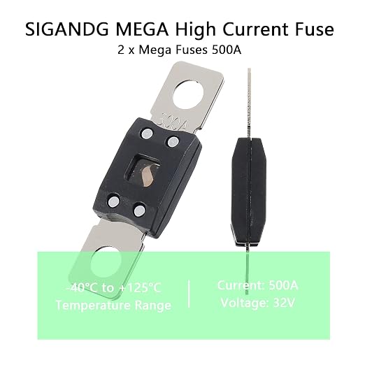 500A MEGA High Current Fuse - 500 Amp Bolt-on Fuse - Image 5