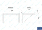 AmGood 24" Long X 18" Deep Stainless Steel Wall Shelf | NSF Certified | - Image 5