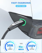 EV Charger Extension Cable for Tesla Charger, 50Amp 21ft Max 240V 12kW - Image 2