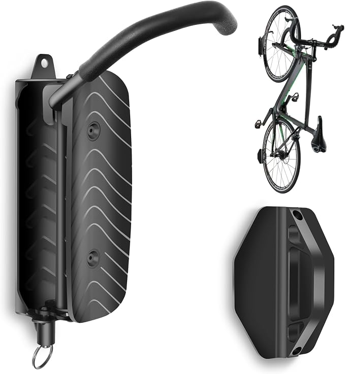 Bike Wall Mount, Space Saving Bike Wall Hanger, Hanging Bike Rack by MILADO