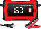 16 Amp Battery Charger, Car Battery Charger 6V 12V 24V Lithium, Battery by haisito