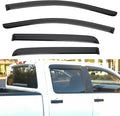 4pcs Front+Rear Smoke Tint Sun/Rain Guard Outside Mount Tape-On Vent Window by LQQDP