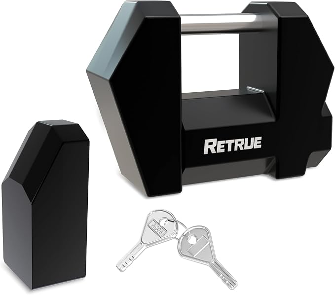 RETRUE Trailer Tongue Coupler Lock, Upgrade Trailer Cyberlock Dia 1/4'' by RETRUE-YourReliablePartner
