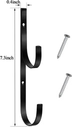6 Pieces Pool Pole Hook Hanger Swimming Metal Brackets Pool Hook - Image 3