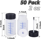 CYEAH 50 Pcs Touch Up Paint Container, 2 oz Paint Touch Up Bottles - Image 2