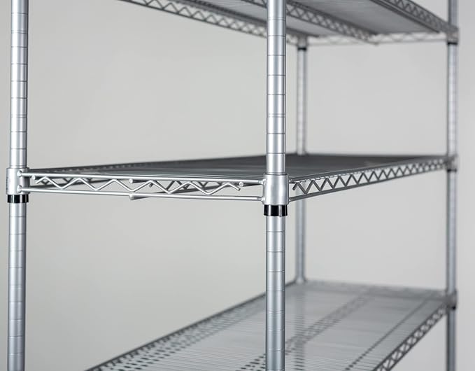 Omega 14" Deep x 42" Wide x 80" High 3 Tier Gray Starter Shelving Unit - Image 4