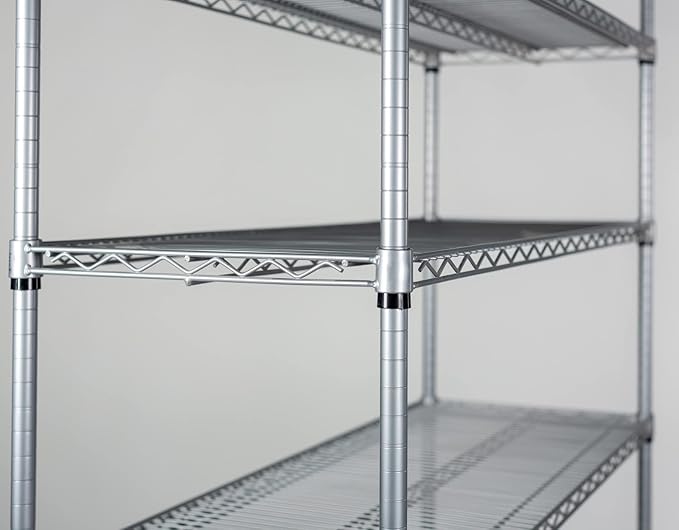 Omega 21" Deep x 30" Wide x 80" High 3 Tier Gray Starter Shelving Unit - Image 3