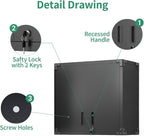 Metal Tool Cabinet, Garage Storage Cabinet System, Wall Cabinet & Locking - Image 5