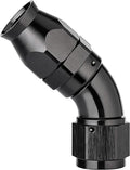 EVIL ENERGY 12AN 45 Degree PTFE One Piece Full Flow End Hose Fitting Aluminum by EVILENERGY