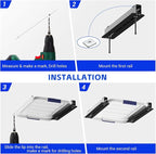 6 Pack Overhead Storage Bin Rack, Ceiling Racks - Image 5