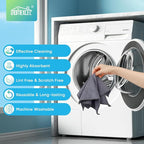 HOMEXCEL Grey Microfiber Cleaning Cloth, 12 Pack Premium Microfiber Towels - Image 6