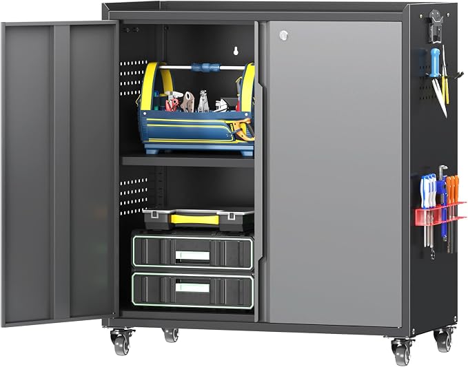 Metal Garage Storage Cabinet by Firstsky