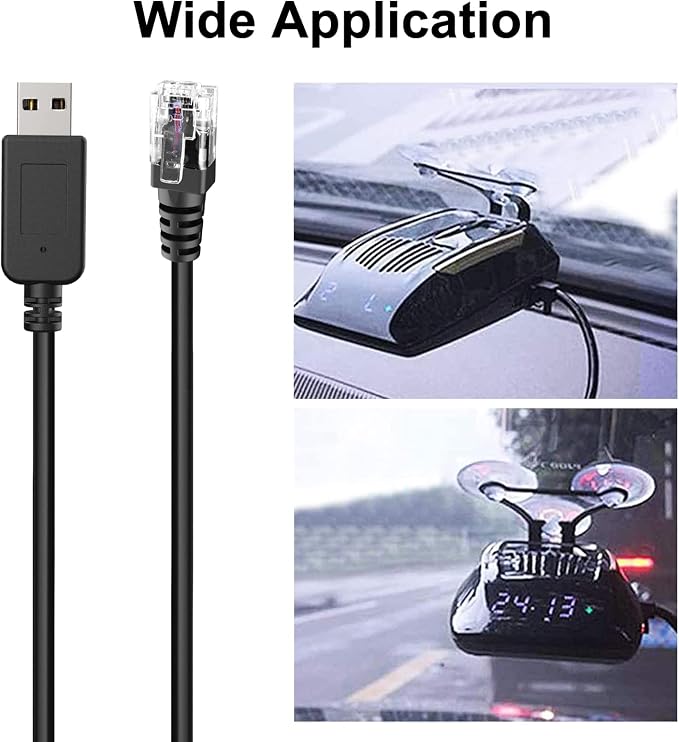 Radar Detector Cable, USB to RJ11 Plug Cable, - Image 5