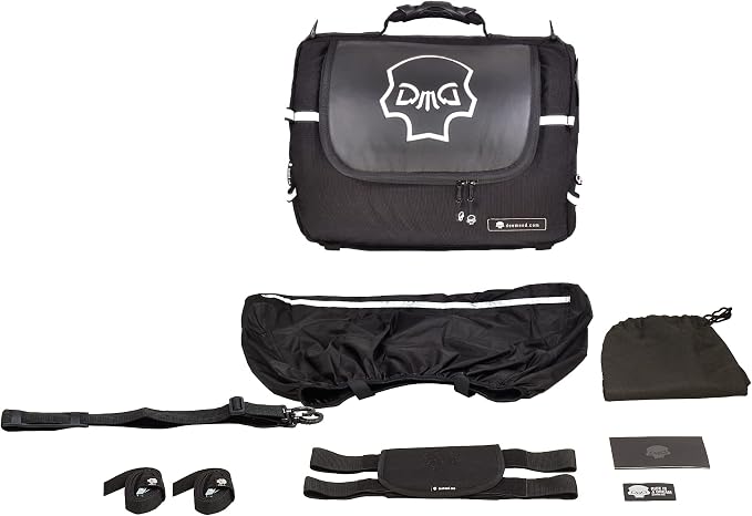 TUBE motorcycle travel luggage, made of waterproof Cordura and Italian leather by DEEMEED