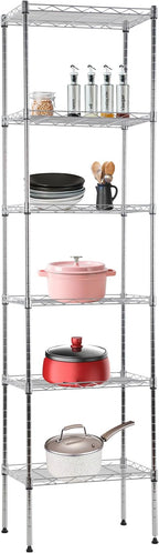 BestOffice Metal Garage Shelving 6 Tiers Garage Storage Shelves Heavy Duty 17”D by BestOffice