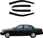 4pc Sun Rain Guards Window Visor Wind Deflector Compatible by GLDIFA