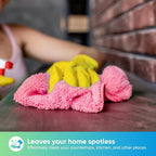 HOMEXCEL Pink Microfiber Cleaning Cloth, 12 Pack Premium Microfiber Towels - Image 3