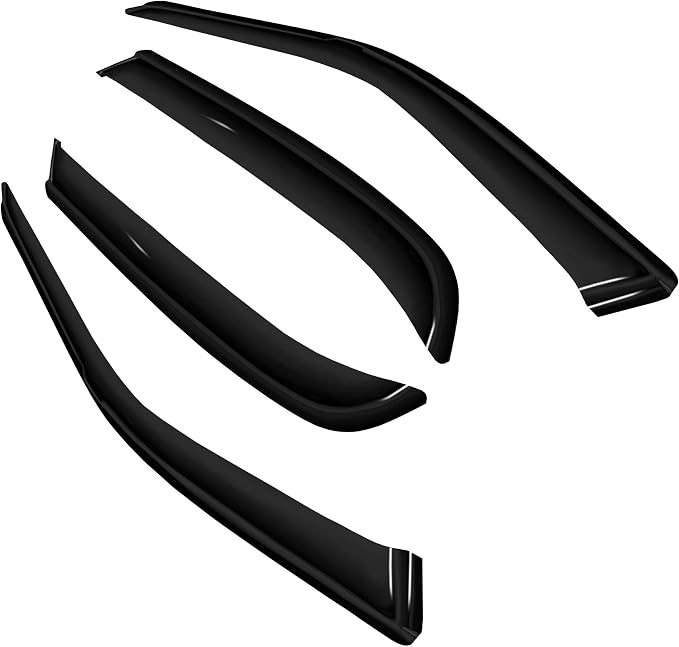 4pc Sun Rain Guards Window Visor Wind Deflector Compatible - Image 2