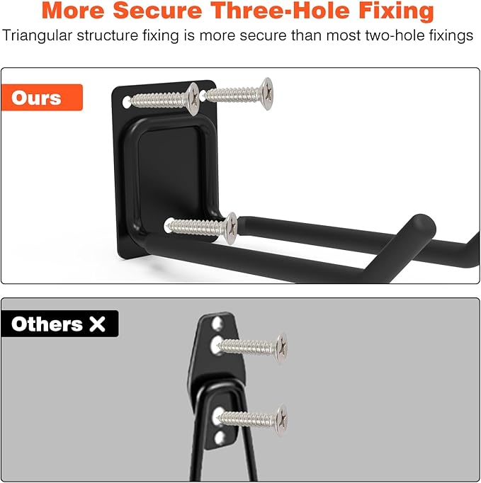 6 Packs 7.8inch Heavy Duty Garage Hooks, Garage Storage Organizer - Image 5
