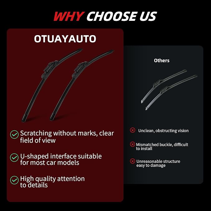 OTUAYAUTO Premium Windshield Wiper Blades - Image 7