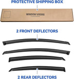 Window Visors Rain Guards for 2011 2012 2013 2014 Hyundai Sonata, Out-Channel - Image 5