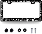 Witch License Plate Frame Gothic Magical License Plate Frames by NEWCOCO