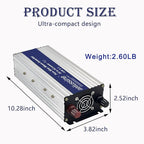 800W Pure Sine Wave Inverter-12V DC to 110V 120V AC Power Converter - Image 2