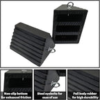 ROBLOCK 2 Pack Wheel Chocks Rubber Heavy Duty Black - Image 3