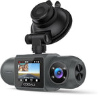 COOAU D30S 4K Dash Cam with GPS Wi-Fi, Front and Inside Dual 2.5K 1080P by COOAU