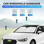 KUST Windshield Sun Shade for 2014-2020 Audi A3 Window Sunshade Sun Visor - Image 2