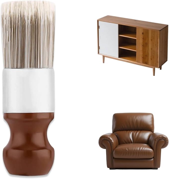 Salve Brush for Furniture, Leather&Wood Care Cleaning Brush, Furniture Brush by BADAO