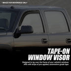 Auto Dynasty 2Pcs Carbon Fiber Pattern Window Visors Compatible - Image 3