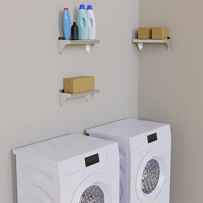 AmGood 6" X 16" Stainless Steel Wall Shelf | Metal Shelving | Garage, Utility - Image 9