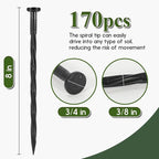 Landscape Edging Stakes, Spiral Nylon Anchoring Spikes - Image 4