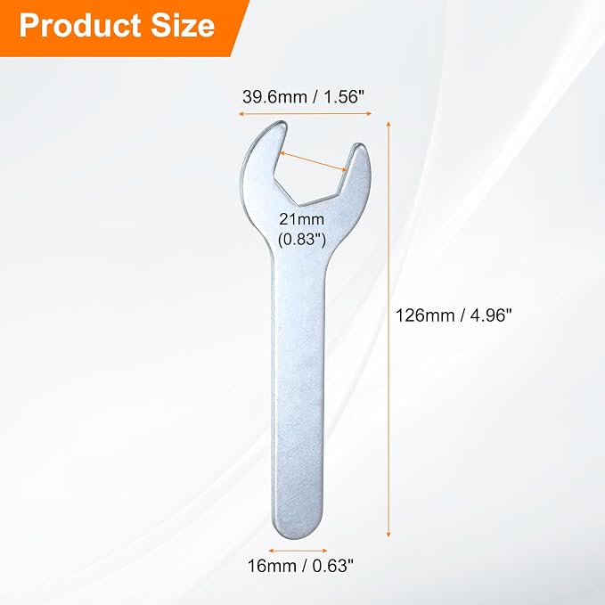 HARFINGTON 10pcs Small Wrench 21x126x2.8mm Metric U-Shaped Single Open Ended - Image 2