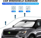 KUST Windshield Sun Shade for 2011-2019 Ford Explorer SUV Accessories, Custom - Image 2