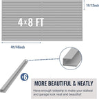 Slatwall Panel Garage Organizer PVC Slatwall Heavy Duty Wall Mounted Rack - Image 4