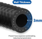 LokoCar Rubber Fuel Hose Line Push Lock 1/4" ID SAE 30R7 NBR 10ft 300PSI Black - Image 4