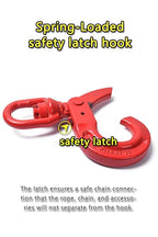 Swivel Self-Locking Hook 6944 lbs Grade 80 Swivel Self Locking Hook Heavy Duty - Image 5